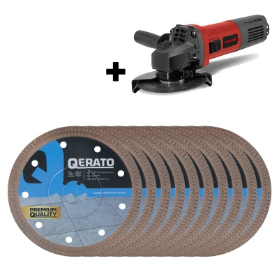Afbeelding van Qerato Diamantschijf 125 mm 10 stuks + gratis haakse slijper