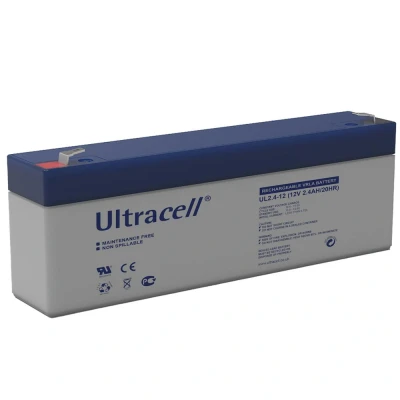 Afbeelding van Wentronic lood accu (Ultracell) 12 V, 2,4 Ah (Faston 187 4,8 mm)