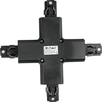Afbeelding van V TAC LED tracklights railconnector 4X IP20 Zwart