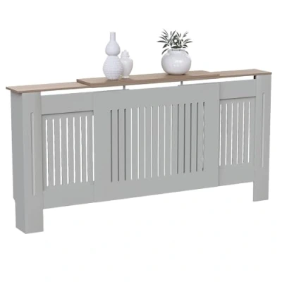 Afbeelding van Vida Designs Arlington radiatorafdekkingen (grijs, verstelbaar) entree, woonkamer, huismeubilair