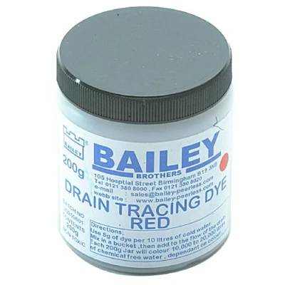Afbeelding van Bailey 3590 Drain Tracing Dye Rood