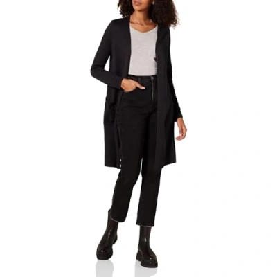 Afbeelding van Amazon Essentials Women&#039;s Lichtgewicht lang vest (verkrijgbaar in grote maten), Zwart, S