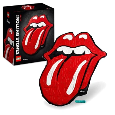 Afbeelding van Rolling Stones Tongue Lego Art Construction Set