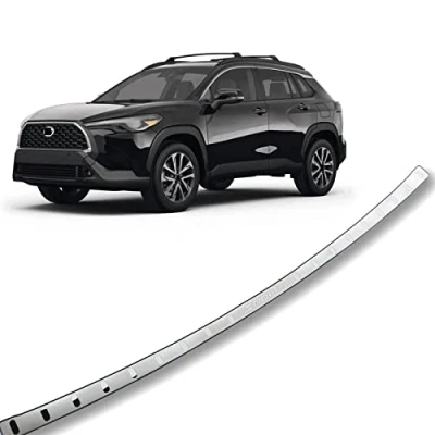 Afbeelding van APEXRA Auto Rvs Achterbumper Protector, voor Toyota Corolla Cross 2022 2024 Accessoires, onderdelen Achterklep Terug Kofferbak Instaplijsten Cover Scuff Plaat Strip Guard Bescherming