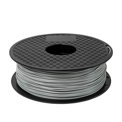 Afbeelding van PLA filament 1,75 mm 1 kg spoel voor 3D printer grijs