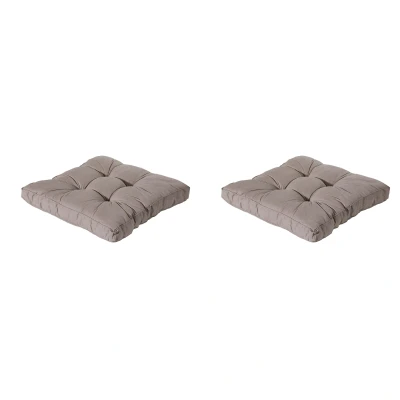Afbeelding van Madison Florance Zitkussen Basic taupe Ca. 60x60 cm Set van 2