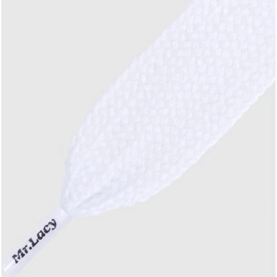 Afbeelding van Mr. Lacy Fatties Wit Extra breed 110cm lang 25mm