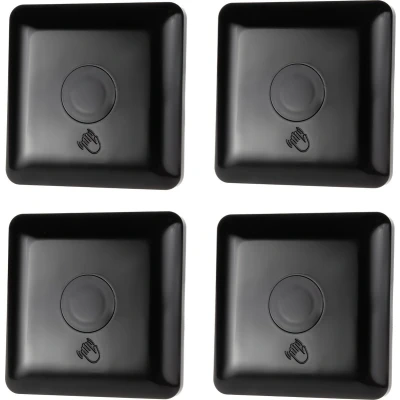 Afbeelding van Maclean Set van 4 stuks Opbouwschakelaar lichtschakelaar korte afstand PIR sensor bereik 5 6cm inbouwdoos max. belasting 1200W MCE313 B Zwart