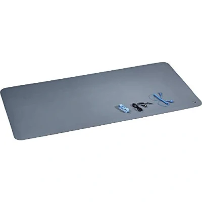 Afbeelding van TRU COMPONENTS ESDM 1190BG ESD bureaumatset Grijs (l x b h) 1190 590 2 mm