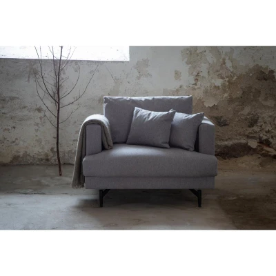 Afbeelding van Svea Ruma fauteuil grijs Stof