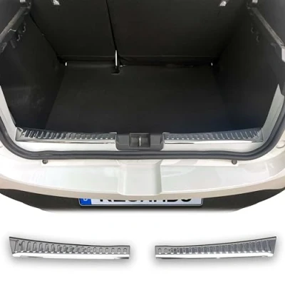 Afbeelding van Bumperbescherming roestvrij staal, chroom, compatibel met Dacia Sandero III DJF BJ vanaf 2021&gt; Premium kwaliteit van RECAMBO