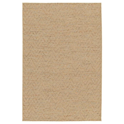 Afbeelding van Buitenkleed Zig zag Corde Chevron Naturel/sunset 160x230 Cm