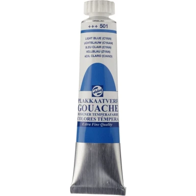 Afbeelding van Talens Plakkaatverf Extra Fijn Tube Van 20 Ml, Lichtblauw (cyaan)