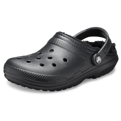 Afbeelding van Crocs Classic Lined Clog uniseks volwassene Klompen , Zwart Blk 33/34 EU
