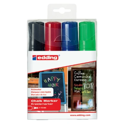Afbeelding van Viltstift edding 4090 window schuin 4 15mm assorti etui à stuks