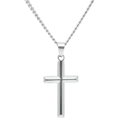 Afbeelding van Marenca zilveren heren ketting met kruis (60cm)