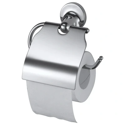 Afbeelding van Haceka Aspen toiletrolhouder met klep chroom