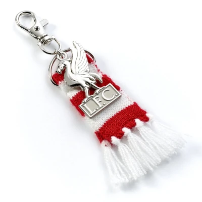 Afbeelding van The Carat Shop Liverpool Voetbal Club Rode Sjaal en Logo Bedel Rugzak hanger