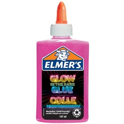 Afbeelding van Kinderlijm Elmers glow in the dark roze