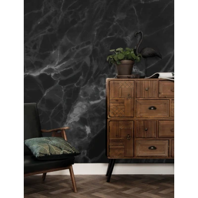Afbeelding van KEK Marble black grey WP 562 (Met Gratis Lijm)