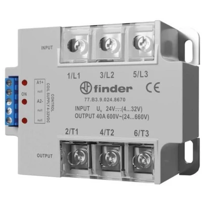 Afbeelding van Finder Halfgeleiderrelais 77B190248650 40 A Schakelspanning (max.): 660 V/AC Schakelend bij overbelasting 1 stuk(s)