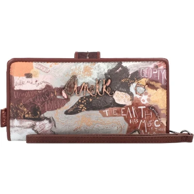 Afbeelding van Anekke Grote portemonnee voor buiten, functioneel design, afmetingen: 18/10/3 cm, accessoires en dames, Diverse