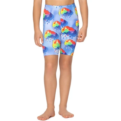Afbeelding van Merry Style Meisjes Leggings Sport Vrijetijdsbroek Korte Katoen Blauw/wolken 158 MS MS10 406 LE