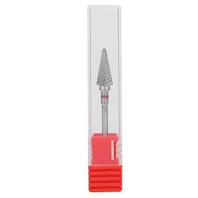 Afbeelding van Nagelboorbeetjes, Wolframstaal Nagelkunst Manicure Boorbeitels elektrische pedicure Slijpkop Nagel Polijstaccessoire Draagbare nagelboor(Rood)