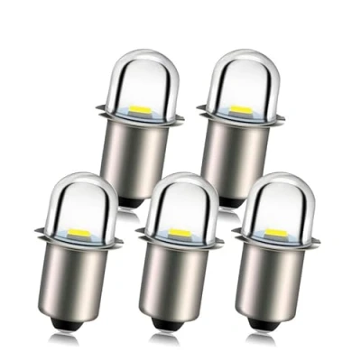 Afbeelding van Ruiandsion Upgrade LED zaklampen P13.5S fitting witte lampen 18V vervanging voor koplampen zaklampen, niet polair (5 stuks)
