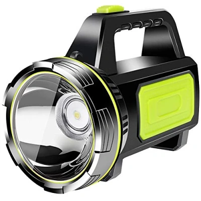 Afbeelding van YUNYODA Super heldere led oplaadbare zaklamp, handheld zaklamp USB draagbare schijnwerper Grote batterijen Krachtige zoeklicht waterdichte campinglantaarn met zijlicht