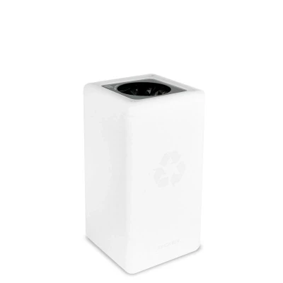 Afbeelding van BrickBin cirulaire afvalbak Waste 65 ltr Wit/grijs