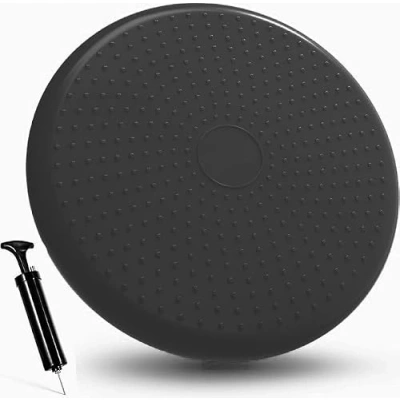 G5 HT SPORT Coussin Proprioceptif Air Balance Pad[Pompe incluse/35 cm]Plusieurs colorations|Coussin Gonflable pour Proprioceptivité, Équilibre et Rééducation, Entraînement et Balance Board (Noir
