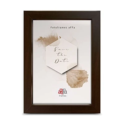 Afbeelding van aFFa frames, Hekla, MDF fotolijst, onderhoudsvriendelijk, rechthoekig, met acrylglas front, zwart, A4, 21x29.7cm