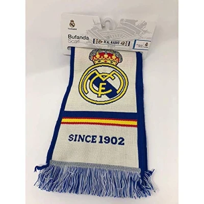 Afbeelding van Sjaal Officieel Real Madrid &quot;MEJOR CLUB DEL MUNDO&quot; Voetbal 140 x 20cm