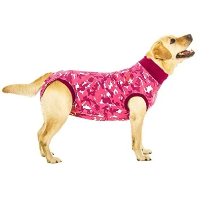 Afbeelding van Suitical Recovery Suit Hond: Maat M+ Roze camouflage
