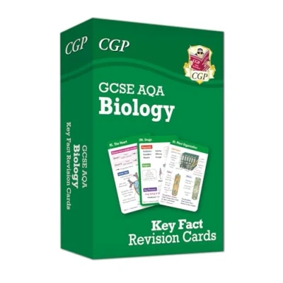 Afbeelding van New GCSE Biology AQA Key Fact revision cards Summary for quick