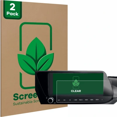 Afbeelding van ScreenLeaf Screenprotector voor Hyundai i20N 2021 Infotainment System 10&quot; Duurzame schermbescherming Folie Beschermfolie transparant (2 Stuks)