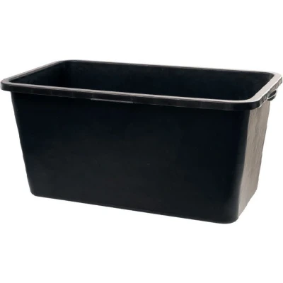 Afbeelding van HL Speciebak Kuip Speciekuip Boomkuip Metselkuip Cementbak Vijverbak Voerbak Rechthoek Rechthoekige bak Kunststof Zwart 40 liter L 60 x B H 28 cm