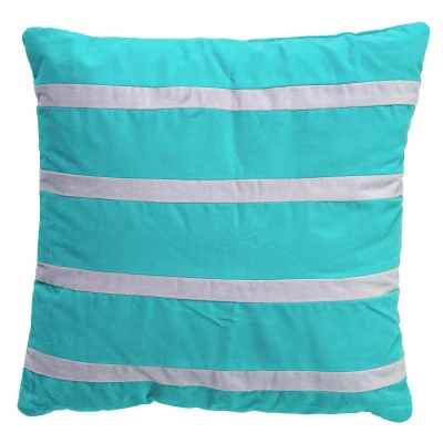 Afbeelding van Dutch Decor PEMM Kussenhoes velvet 45x45 cm aquarelle blauw paarse streepjes