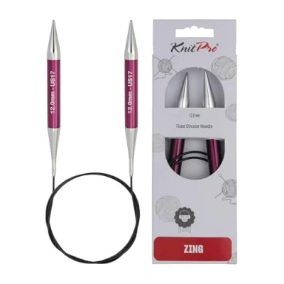 Afbeelding van KnitPro Zing rondbreinaalden 100cm 12.00mm.