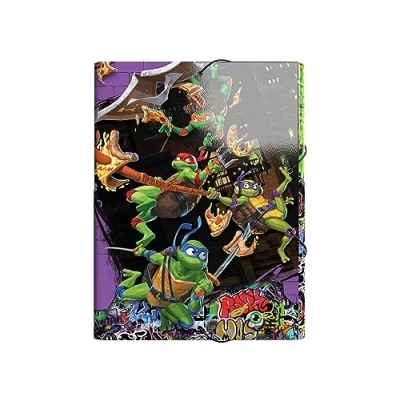 Afbeelding van CYPBRANDS ninja turtles map kleppen, Meerkleurig, Eén maat