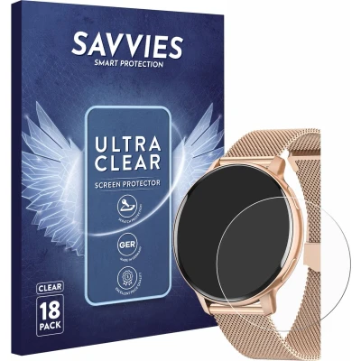 Afbeelding van Savvies Screenprotector voor Hasakei S53 1.39&quot; Folie Beschermfolie transparant (18 Stuks)