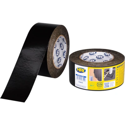 Afbeelding van HPX UV bestendige PE tape zwart 60mm x 25m