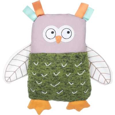 Afbeelding van Flamingo Speelgoed puppy BRITTY platte uil, groen, 21 x 5,5 23 cm