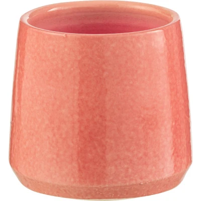 Afbeelding van J Line bloempot Rond keramiek roze extra small 2 stuks