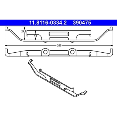 Afbeelding van Ate Remzadel/remklauw toebehoren 11.8116 0334.2