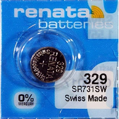 Afbeelding van Renata enkel horloge Batterij 329, SR731SW 1.5V (5 x 329 of SR731SW)