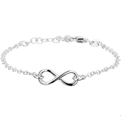 Afbeelding van Zilver Gerhodineerd Armband Infinity 17 + 2 Cm 1318800