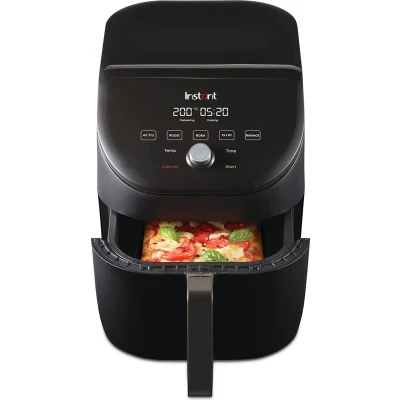 Afbeelding van Instant Vortex Slim 5,7L airfryer (zwart) 20% smaller superstil met QuickMark verlengde mand anti aanbaklaag vaatwasmachcinebestendig