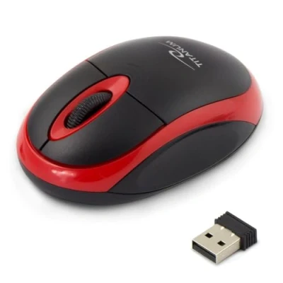 Afbeelding van Titanum TM116E Draadloze 3D muis 2.4GHZ Zwart / Rood